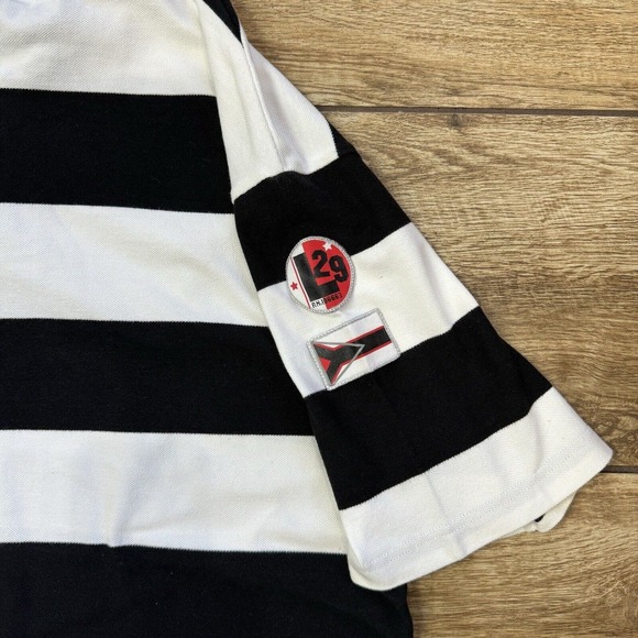 Vintage Lot 29 Looney Tunes Bugs Bunny Polo Shirt Stripe Size XL Britain UK Flag - Picture 6 of 9